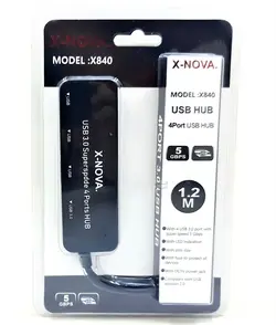 هاب چهار پورت X-NOVA USB3.0 مدل X840 - فروشگاه اینترنتی کلان کامپیوتر