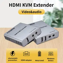 اکستندر HDMI و KVM تا 60 متر روی شبکه دارای قابلیت انتقال صدا