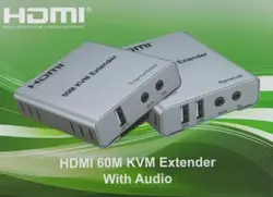 اکستندر HDMI و KVM تا 60 متر روی شبکه دارای قابلیت انتقال صدا