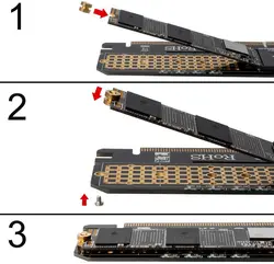 کارت تبدیل PCI-E به M.2 از نوع M-KEY NVME با هیت سینک