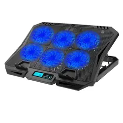 کول پد تنظیم ارتفاع لپ تاپ 6 فن مدل GAMING PAD X6A