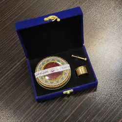 ظرف زعفران کادویی - مناسب 5 گرم زعفران همراه هاون - زعفران آناقاین