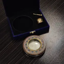 ظرف زعفران کادویی - مناسب 5 گرم زعفران همراه هاون - زعفران آناقاین