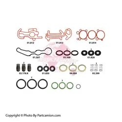 کیت لوازم نیم کامل سوپاپ کتابی کیسه باد مدل وابکو ولوو FH