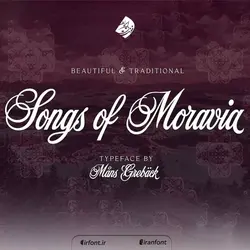 فونت انگلیسی کلاسیک خوشنویسی Songs of Moravia - ایران فونت