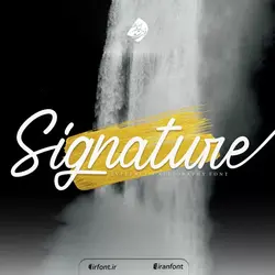 فونت انگلیسی خوشنویسی Signature 4 - ایران فونت