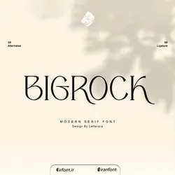 فونت انگلیسی خودکاری خوشنویسی Bigrock - ایران فونت