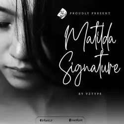 فونت انگلیسی خوشنویسی خودکاری Matilda Signature - ایران فونت