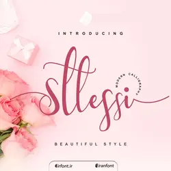فونت انگلیسی خوشنویسی خودکاری Sttessi - ایران فونت