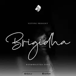 فونت انگلیسی خوشنویسی خودکاری Brigidha - ایران فونت
