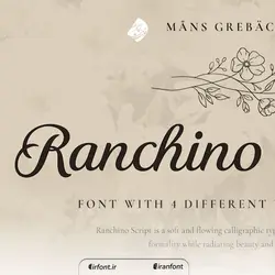 فونت انگلیسی خوشنویسی Ranchino Script - ایران فونت