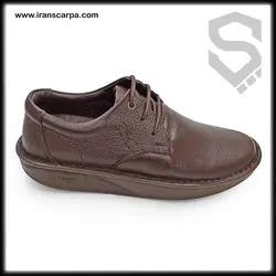 کفش طبی چرم مردانه مدل گاتا بندی