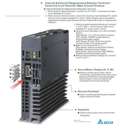سروو موتور دلتا (3KW/1500RPM) ECMA-L11830RS سری A2 فاقد ترمز