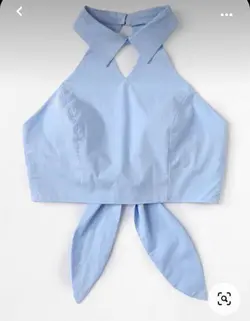 کراپ تاپ یقه شکاری کد 958