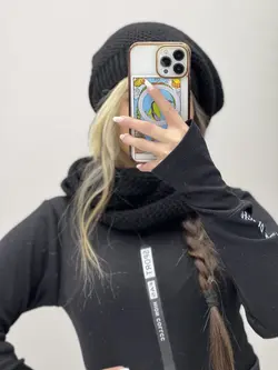 کلاه و شال گردن فرانسوی کد 10395