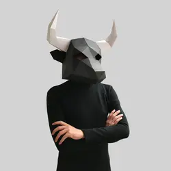 ماسک اوریگامی گاو