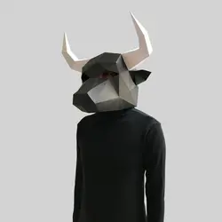 ماسک اوریگامی گاو