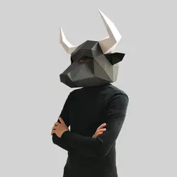 ماسک اوریگامی گاو