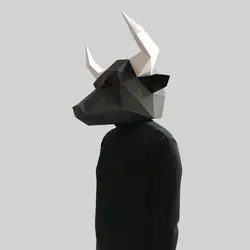 ماسک اوریگامی گاو