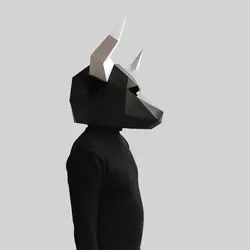 ماسک اوریگامی گاو