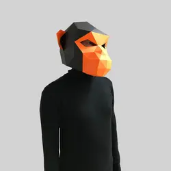 ماسک اوریگامی شامپانزه