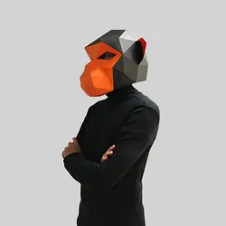 ماسک اوریگامی شامپانزه