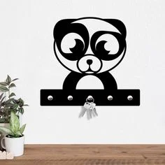 جاکلیدی فانتزی چوبی مدل پاندا