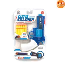 تفنگ اسباب بازی دوکاره تیر انداز و آبپاش Cutie Soldier مدل 648-35