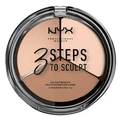 پالت هایلایت و کانتور نیکس NYX( خشک 3رنگ ) - زاوا