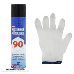 اسپری چرب مدل Contact حجم 350 میلی لیتر به همراه دستکش ایمنی ک ک24