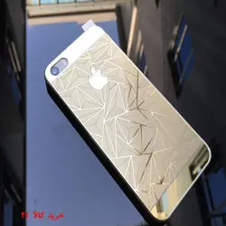 گلس طلایی طرحدار  آیفون 5/5s