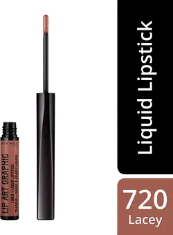 خط لب مایع دوکاره ریمل لاندن سری Lip Art Graphic شماره 720