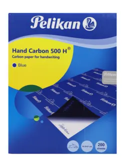 کاغذ کاربن پلیکان 200 برگی آبی 500H سایز A5