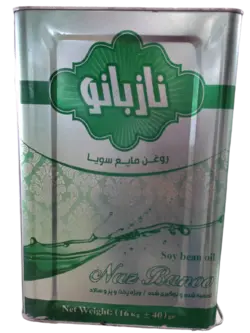 روغن سویا تصفیه شده حلب 16 کیلوگرمی ناز بانو