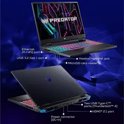 لپ تاپ گیمینگ ایسر مدل ACER Predator Helios Neo 16 i9 13900HX 16GB 1T SSD 8G RTX 4070 | لپ تاپ شیراز