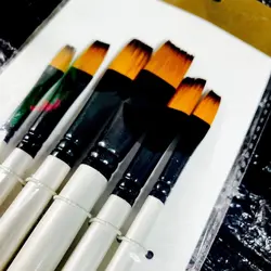 مشخصات، قیمت و خرید قلم مو تخت سری 6 تایی چینی | آل کالا