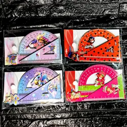 مشخصات، قیمت و خرید ست خطکش گونیا نقاله چوبی 7037 کلیپس (50 تایی) | آل کالا