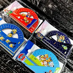 مشخصات، قیمت و خرید ست خطکش گونیا نقاله چوبی 7037 کلیپس (50 تایی) | آل کالا