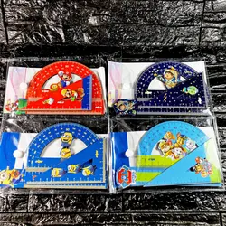 مشخصات، قیمت و خرید ست خطکش گونیا نقاله چوبی 7037 کلیپس (50 تایی) | آل کالا