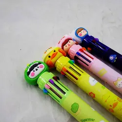 مشخصات، قیمت و خرید خودکار 10 رنگ فشاری فانتزی (36 تایی) | آل کالا