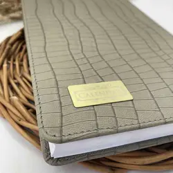 مشخصات، قیمت و خرید سررسید وزیری چرم ج ج بلوط کلیپس | آل کالا