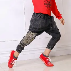 شلوار جین ذغالی طرح جغد - فروشگاه اینترنتی لباس دخترانه و پسرانه تاتی لند