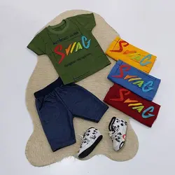 تیشرت و شلوارک طرح برجسته sviag - فروشگاه اینترنتی لباس دخترانه و پسرانه تاتی لند