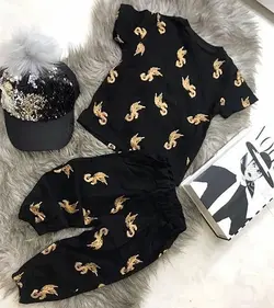 تیشرت و شلوارک طرح دلار - فروشگاه اینترنتی لباس دخترانه و پسرانه تاتی لند