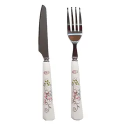 ست -کارد - چنگال- میوه خوری- 12 پارچه -ام جی اس -مدل- 8000
