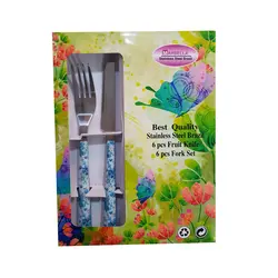 ست کارد و چنگال میوه خوری 12 پارچه ماربیلا کد 4 - فروشگاه اینترنتی اف بی کالا