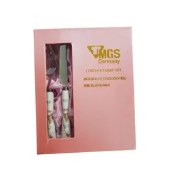 ست کارد و چنگال میوه خوری 12 پارچه ام جی اس کد 5 - فروشگاه اینترنتی اف بی کالا