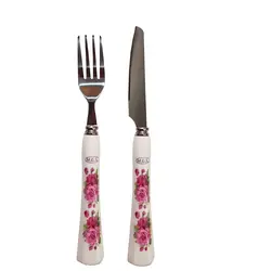 ست کارد و چنگال میوه خوری 12 پارچه ام جی اس کد 3 - فروشگاه اینترنتی اف بی کالا