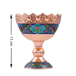 آجیل خوری مس و پرداز ارتفاع 11cm
