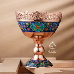 آجیل خوری مس و پرداز ارتفاع 11cm